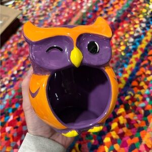 EARTHWARE OWL TRINKET/ TEA LIGHT HOLDER